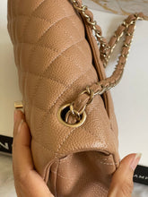 Load image into Gallery viewer, Chanel series 25 18S Collection Pearly Dark Beige Caviar Champagne Gold Hardware Mini Rectangular Flap Bag
