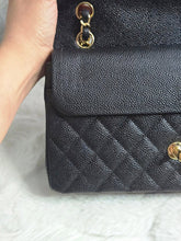 Load image into Gallery viewer, Chanel series 20 2015 Black Caviar GHW 11.12 Timeless ML Medium Classic Double Flap Bag
