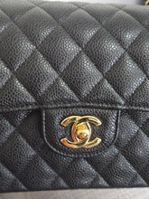 Load image into Gallery viewer, Chanel series 31 2021 Black Caviar Small Timeless Classic Double Flap Bag with GHW
