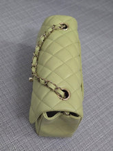 Load image into Gallery viewer, Chanel 23C 2022/2023 Cruise Collection Pastel Lime Green Lambskin Mini Rectangular Flap Bag with Champagne GHW
