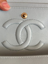 Load image into Gallery viewer, Chanel 22P Blue Caviar LGHW Medium ML Timeless Classic Double Flap Bag
