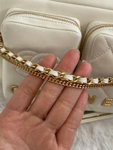 Load image into Gallery viewer, Chanel 22C White Calfskin GHW Small Camera Case Bag with Adjustable Strap
