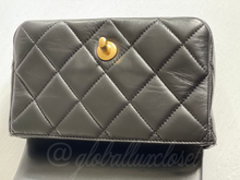 Load image into Gallery viewer, Chanel 22P Black Lambskin GHW Square mini flap bag
