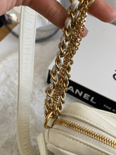 Load image into Gallery viewer, Chanel 22C White Calfskin GHW Small Camera Case Bag with Adjustable Strap

