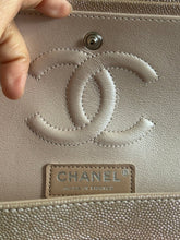 Load image into Gallery viewer, Chanel series 24 17B 2017 Fall/Winter collection Rose Gold Chevron Caviar Medium ML Timeless Classic Double Flap Bag with SHW

