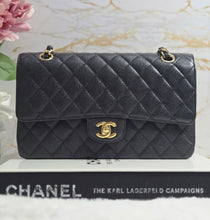 Load image into Gallery viewer, Chanel series 20 2015 Black Caviar GHW 11.12 Timeless ML Medium Classic Double Flap Bag
