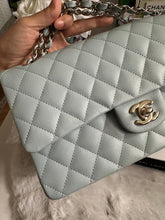 Load image into Gallery viewer, Chanel 22P Blue Caviar LGHW Medium ML Timeless Classic Double Flap Bag
