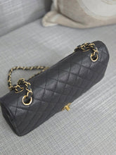 Load image into Gallery viewer, Chanel series 16 circa 2012 Black Caviar 11.12 Medium ML Timeless Classic Double Flap Bag with GHW
