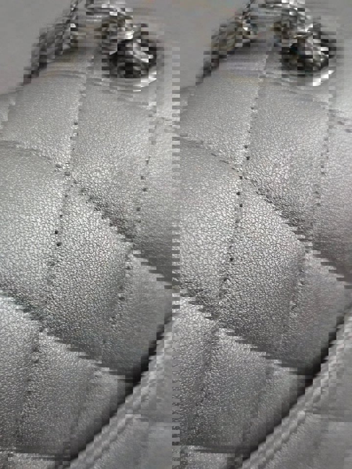 Chanel Series 31 21P 2021 Pre Spring/Summer Collection Iridescent Silver lambskin SHW Square Mini Flap Bag
