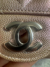 Load image into Gallery viewer, Chanel series 24 17B 2017 Fall/Winter collection Rose Gold Chevron Caviar Medium ML Timeless Classic Double Flap Bag with SHW
