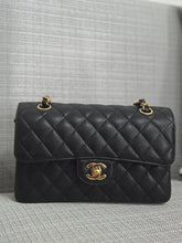 Load image into Gallery viewer, Chanel series 31 2021 Black Caviar Small Timeless Classic Double Flap Bag with GHW
