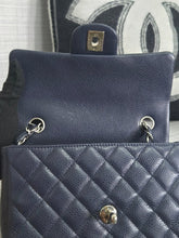 Load image into Gallery viewer, Chanel series 18 14C 2014 Cruise Collection Navy Caviar SHW Classsic Mini Rectangular Flap Bag
