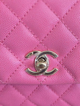 Load image into Gallery viewer, Chanel series 31 21P 2021 Pre Spring/Summer Collection Pink Caviar Coco Handle Flap Bag with Top Handle and Detachable Strap size Small
