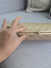 Load image into Gallery viewer, Chanel Series 16 2012 Pearly Gold Lambskin with GHW Classic Clutch
