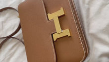 Load and play video in Gallery viewer, HERMES Constance 18 Gold Epsom Leather GHW Flap bag Stamp B 2023
