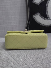 Load image into Gallery viewer, Chanel 23C 2022/2023 Cruise Collection Pastel Lime Green Lambskin Mini Rectangular Flap Bag with Champagne GHW
