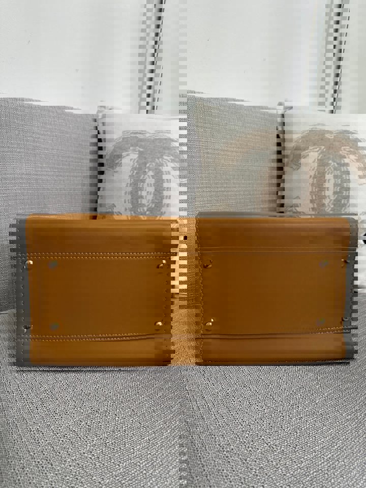 Chanel series 31 21S 2021 Spring/Summer collection Caramel Calf skin aged GHW Medium/Large Deauville Tote Bag with Top handle