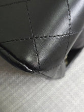 Load image into Gallery viewer, Chanel 2024 Black Lambskin Classic Mini Rectangular Flap Bag with Champagne GHW
