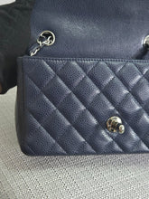 Load image into Gallery viewer, Chanel series 18 14C 2014 Cruise Collection Navy Caviar SHW Classsic Mini Rectangular Flap Bag
