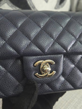 Load image into Gallery viewer, Chanel series 18 14C 2014 Cruise Collection Navy Caviar SHW Classsic Mini Rectangular Flap Bag
