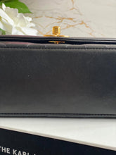 Load image into Gallery viewer, Chanel series 3 Black Lambskin 24K GHW Small Diana Flap Bag
