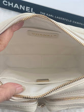 Load image into Gallery viewer, Chanel 22C White Calfskin GHW Small Camera Case Bag with Adjustable Strap

