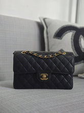 Load image into Gallery viewer, Chanel series 31 2021 Black Caviar Small Timeless Classic Double Flap Bag with GHW
