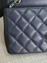 Load image into Gallery viewer, Chanel series 18 14C 2014 Cruise Collection Navy Caviar SHW Classsic Mini Rectangular Flap Bag
