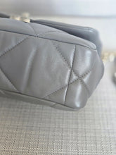 Load image into Gallery viewer, Chanel 19 size Small From 2022 in Dark grey Lambskin Mixed GHW with Silver colourway Flap Bag with Top Handle
