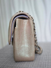 Load image into Gallery viewer, CHANEL 17B 2017 Rose Gold Caviar Chevron Medium Classic Double Flap Bag SHW
