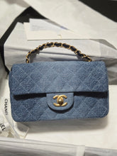 Load image into Gallery viewer, Chanel 24S 2024 Spring/Summer Collection Denim Mini Rectangular Flap Bag with GHW
