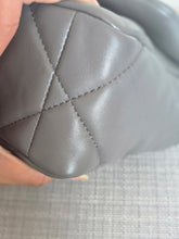 Load image into Gallery viewer, Chanel 19 size Small From 2022 in Dark grey Lambskin Mixed GHW with Silver colourway Flap Bag with Top Handle
