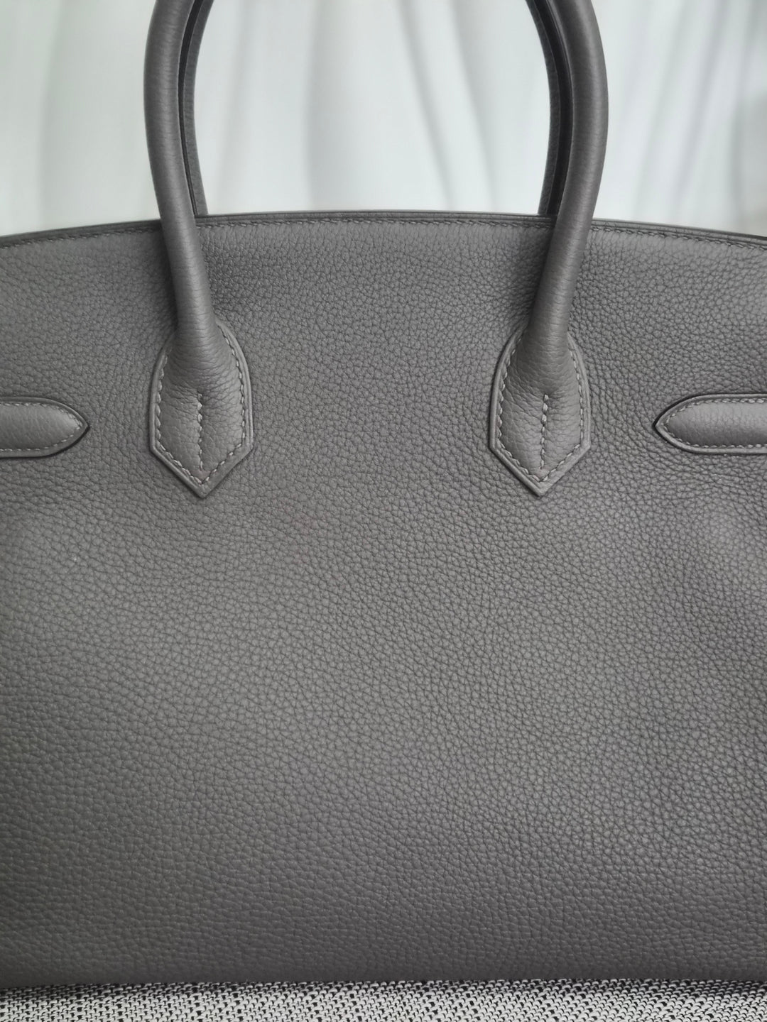 Hermes Birkin 30 Gris Meyer Togo Leather GHW Stamp U (2022)