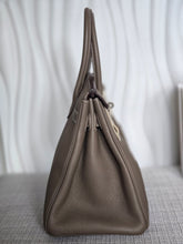 Load image into Gallery viewer, Hermes Etoupe Taupe Togo Leather PHW Birkin 30 Stamp C 2018
