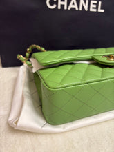 Load image into Gallery viewer, CHANEL 23C 2023 Apple Green caviar LGHW Medium Timeless Classic Double Flap Bag
