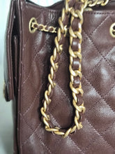 Load image into Gallery viewer, CHANEL 25K Collection Brown Caviar Aged GHW 25 Hobo Bag size SMALL
