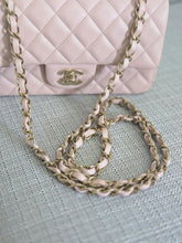 Load image into Gallery viewer, Chanel 23S 2023 Spring/Summer Collection Light Pink Lambskin champagne GHW Mini Rectangular Flap Bag
