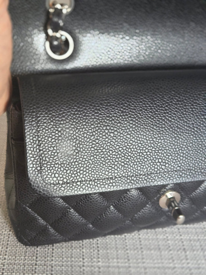 CHANEL series 29 2020 Black Caviar SHW SMALL Timeless Classic Double Flap Bag