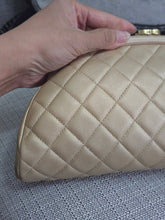 Load image into Gallery viewer, Chanel Series 16 2012 Pearly Gold Lambskin with GHW Classic Clutch
