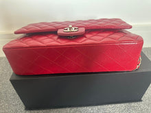 Load image into Gallery viewer, CHANEL 12A series 16 2012 Red Caviar SHW Medium Timeless ML Classic Double Flap Bag
