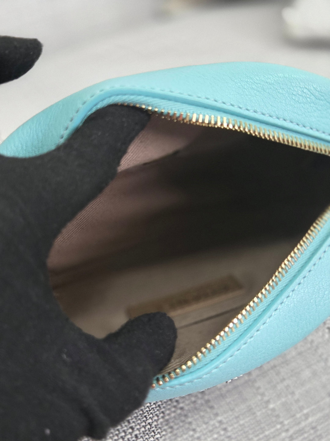 Chanel Series 26 2018/2019 19C Tiffany Blue Calfskin Casual Trip Camera Case Bag with Champagne GHW