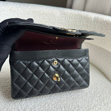 Load image into Gallery viewer, CHANEL Black Caviar GHW Small Timeless Classic Double Flap Bag Microchipped
