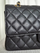 Load image into Gallery viewer, CHANEL series 19 2014 Black caviar GHW 11.12 Medium ML Timeless Classic Double Flap Bag
