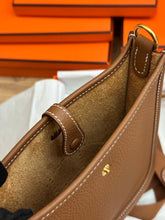 Load image into Gallery viewer, HERMES Gold Clemance Leather with GHW Mini Evelyne 16 TPM with detachable strap stamp W 2025
