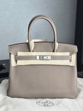 Load image into Gallery viewer, HERMES Etoupe Togo Leather PHW Birkin 30 stamp C 2018
