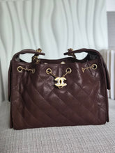 Load image into Gallery viewer, CHANEL 25K Collection Brown Caviar Aged GHW 25 Hobo Bag size SMALL
