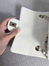 Load image into Gallery viewer, CHANEL series 23 2016 White Lambskin LGHW Mini Rectangular Flap Bag
