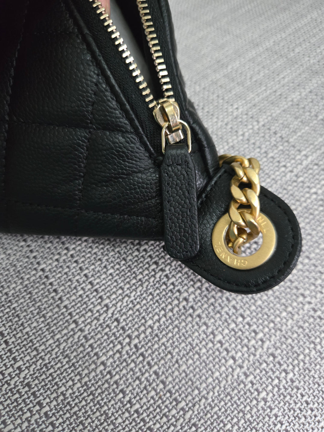 Chanel 24B 2024 Fall/Winter Black Caviar GHW Sweetheart Adjustable chain Waist Bag/Fanny Bag/Bum Bag