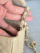 Load image into Gallery viewer, Chanel series 20 15C Collection Pearly Beige Caviar Brushed GHW Square Mini Flap Bag
