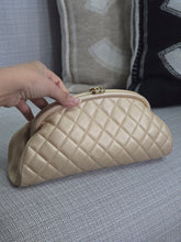 Load image into Gallery viewer, Chanel Series 16 2012 Pearly Gold Lambskin with GHW Classic Clutch
